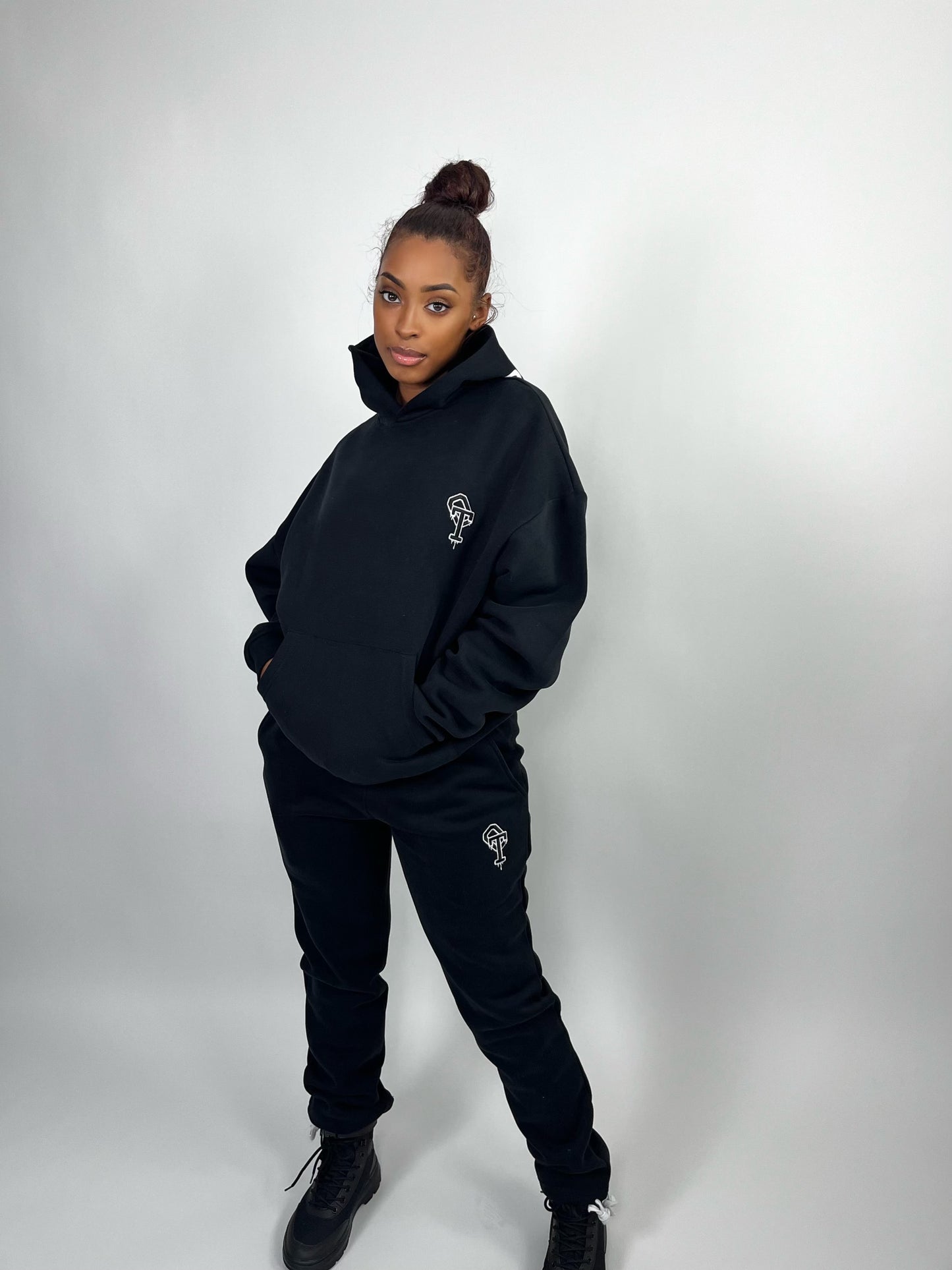 Black and best sale rose gold tracksuit