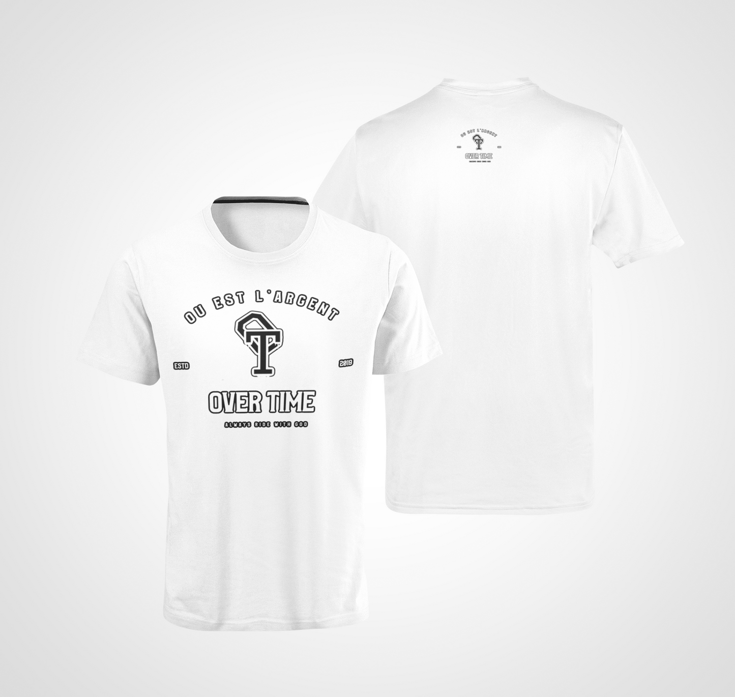 OverTime White T-Shirt